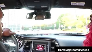 Thick Red Gets Pounded Hard By BBC Rome Major - Big Ass, Deep Throat & Cumshot