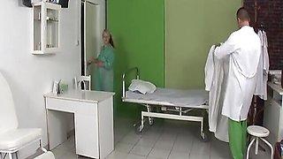 Preggo Blonde German Bitch Fucked by Her Doctor