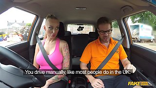 Watch Kayla Green, the busty blonde MILF, get roughed up in a fake driving school with Ryan Ryder