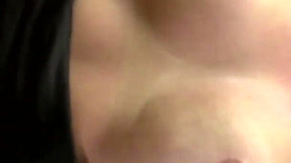 Lovely MILF gets a warm load on her big boobs