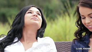 Keira's Outdoor Swing Affair Ignites Wild Lesbian Lust