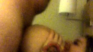 Mexicana blowjob with her big boobs