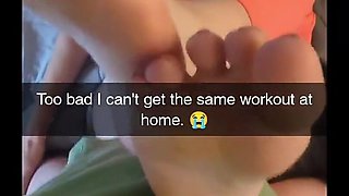 Cheating Amateur Yoga MILF Fucks Fitness Instructor on Snapchat - Cucked and Creampied