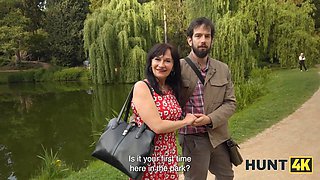 Hunt4k. hunter found a teenager and Tight Pussy in the park and fucked her toughly later