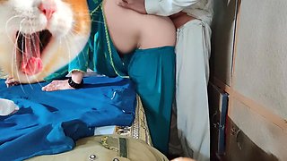 Indian Bhabhi Having Sex With Stepbrother While She Pressing Clothes