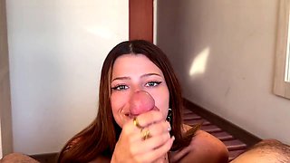 Wild and intense rough sex with a hot brunette in Argentina