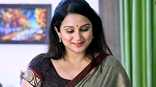 Horny milf with brunette hair and large tit