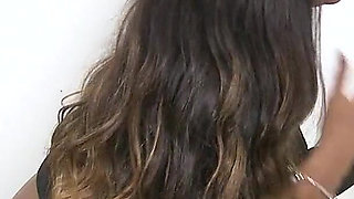 Sexy Ebony Girl in Gloryhole!