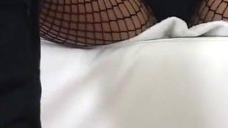 A super sexy Sofia Cucci in sexy mesh outfit