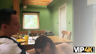 VIP4K. Babe came for a little sexy payback ft. Nikki Nuttz: Blowjob, Hardcore  Brunette Porn