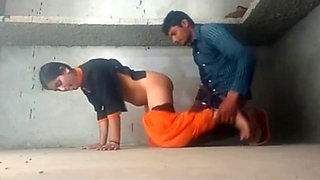 Hot Indian desi couple having fun in outdoor sex