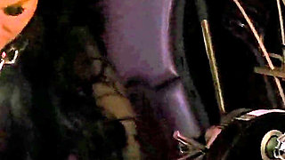 Stina Stone Femdom Smoking Human Ashtray Spitting Tease Denial in Leather Gloves