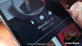 Pov blowjob trailer with modest Mary Rider from sesso-24ore