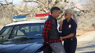 Busty police MILF Bridgette B porn video