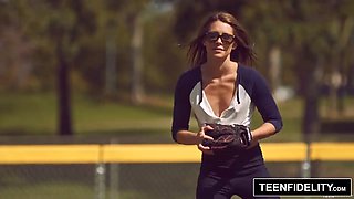 TEENFIDELITY - Kirsten Lee Creampied By Softball Coach