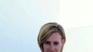 Blonde emo amateur solo masturbation