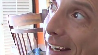 Busty teen Alison Rey sucks and fucks old cock to get her creampie