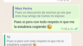 Mrs. Mary Sends Me a Message Again and I Record Under Her Dress and I Have Fun Her