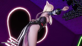 [mmd] 4l (4ladies) - Move Ahri Sexy Striptease League of Legends Hentai Uncensored 4K 60fps