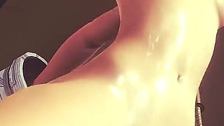 Gwen’s Pussy Destroyed by Sex Machine - Double Dildo Penetration & Screaming Orgasm (3d Hentai)