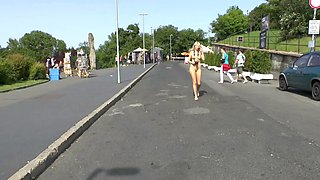 Big ass amateur blonde fucking POV in public