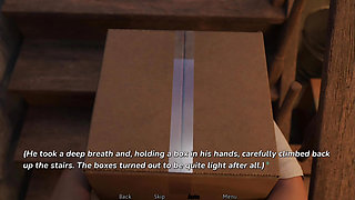 During the boxes remove stepson saw stepmom's beautiful body in half naked