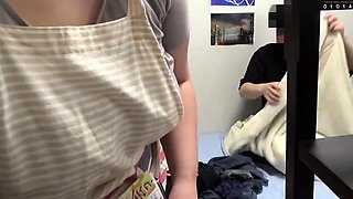 Two asian foot fetish school girl tease a cock