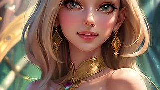 fantasy magic fairy girls in forest (Ai models)