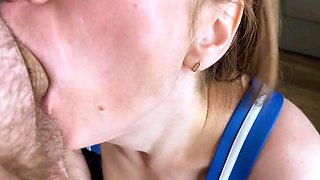 Cheating with My Busty Friend - Russian Amateur Teen POV