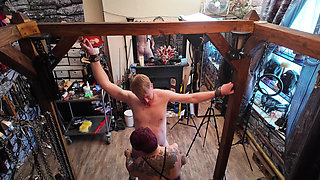 Mistress Izar & Latex Bubble in the dungeon