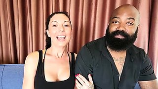 Femdom fetish mistresses fuck bdsm loser with strapon