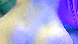 Real Homemade Sex with Blue Light