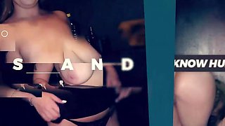 GLORYHOLE SECRETS - Horny Aderes Begs for Gloryhole As Cum Drips Down Tits: Porn