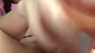 Nerdy cutie uses dildo and vibrator to pamper her honeypot in closeup solo