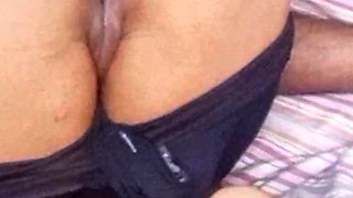 Beautiful brown ass penetrated doggy style by mature milf