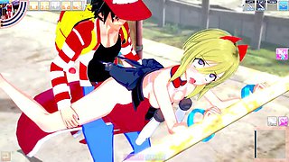 Iridapokemon legend of arcues fucked by trainer: Asian, Creampie  Toy Porn