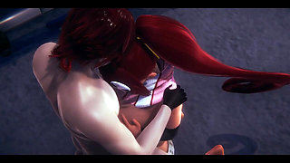 Tengen Toppa Gurren Lagann Hentai - Yoko Having Sex in a Warehouse - Japanese Asian Manga Anime Film Game Porn