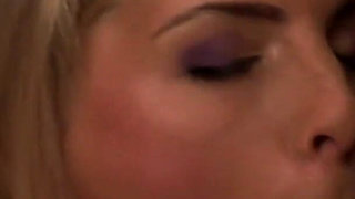 Rough anal threesome for a blonde slut with small tits