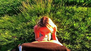 Pov Blowjob Bei Sonnenuntergang Sie Konnte Nicht Warten