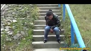 Pissing on a slope