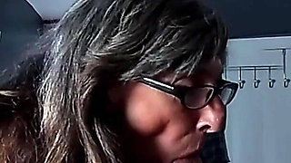 Sexy MILF Marie Sucking a Juicy Big Cock