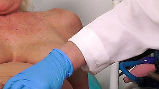 Big Tits Exam of Sexy Granny Lola Wild