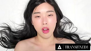 TRANSFIXED - Busty T-Girl Avery Lust CREAMPIES MILF Masseuse Casey Calvert! UNDERWATER HANDJOB!