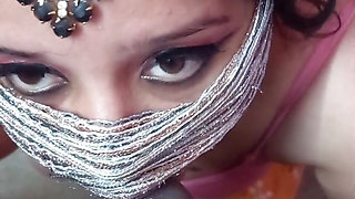 Horny desi College girl sucking  dick  of Tichar  night