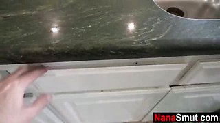 Blonde Step Granny Joclyn Stone Fucks Young Step Grandson Rion King For Cash