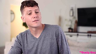 Creampie my big boobs stepsis without a condom