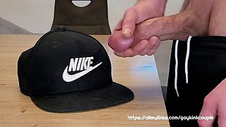 Nike cap massive cumshot