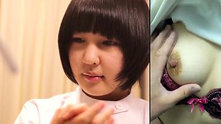 Beautiful Japanese teens expressing their passion for cock