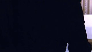 subtle masturbation of brunette babe