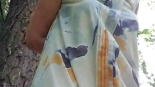 MILF Squirts Outdoor Under Trees